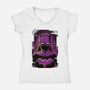 Batgirl Glitch-womens v-neck tee-danielmorris1993