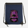 Batgirl Glitch-none drawstring bag-danielmorris1993