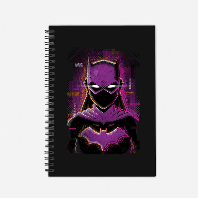 Batgirl Glitch-none dot grid notebook-danielmorris1993