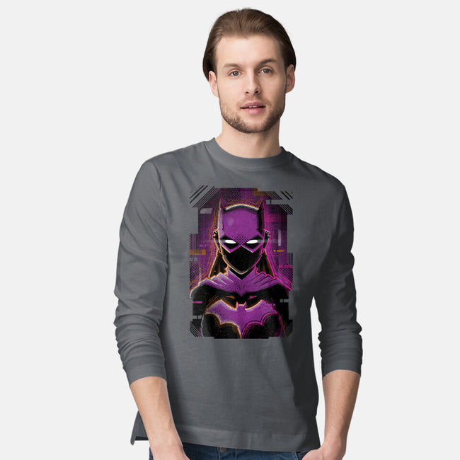 Batgirl Glitch-mens long sleeved tee-danielmorris1993