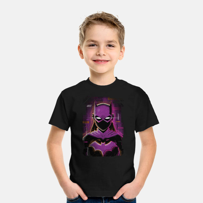 Batgirl Glitch-youth basic tee-danielmorris1993