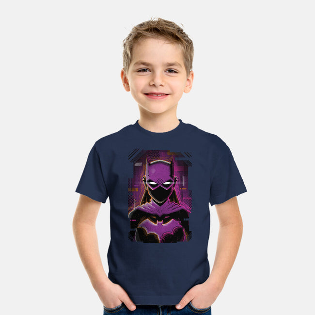 Batgirl Glitch-youth basic tee-danielmorris1993