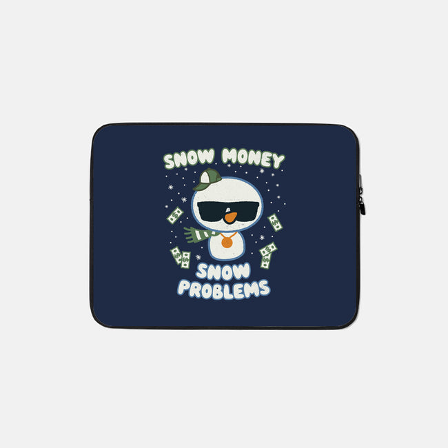 Snow Money-none zippered laptop sleeve-Weird & Punderful
