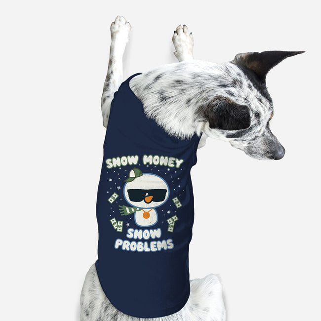 Snow Money-dog basic pet tank-Weird & Punderful
