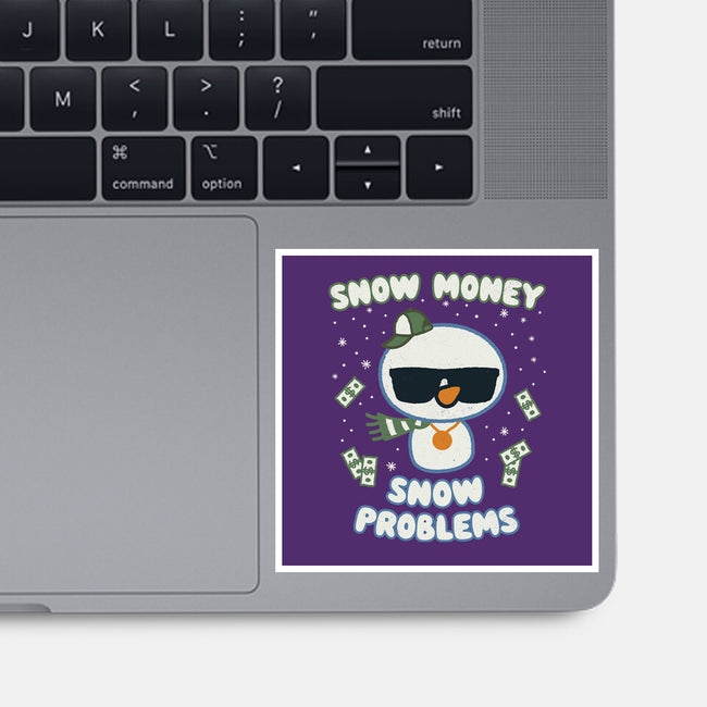 Snow Money-none glossy sticker-Weird & Punderful