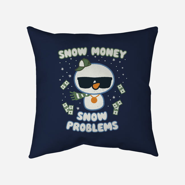 Snow Money-none removable cover throw pillow-Weird & Punderful