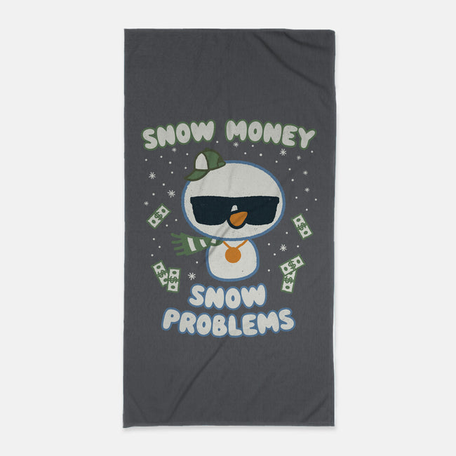 Snow Money-none beach towel-Weird & Punderful
