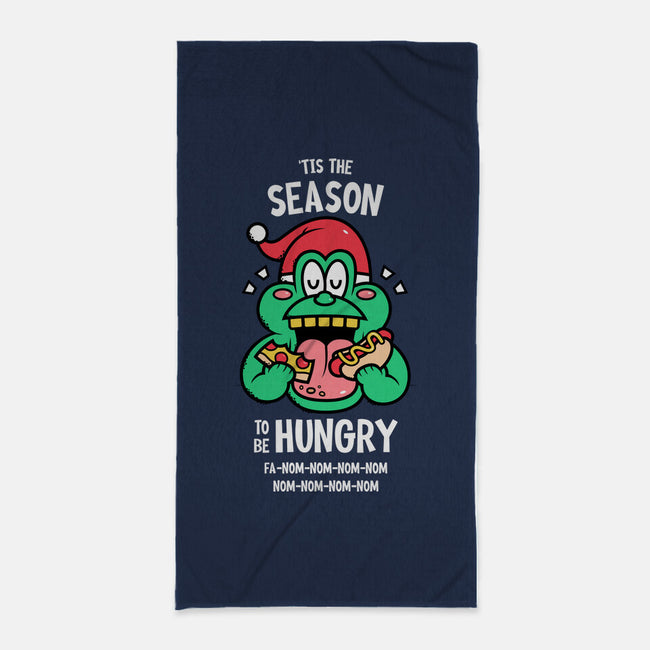 Hungry Season-none beach towel-krisren28