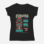 LeChucks Tiki Bar-womens v-neck tee-Nemons