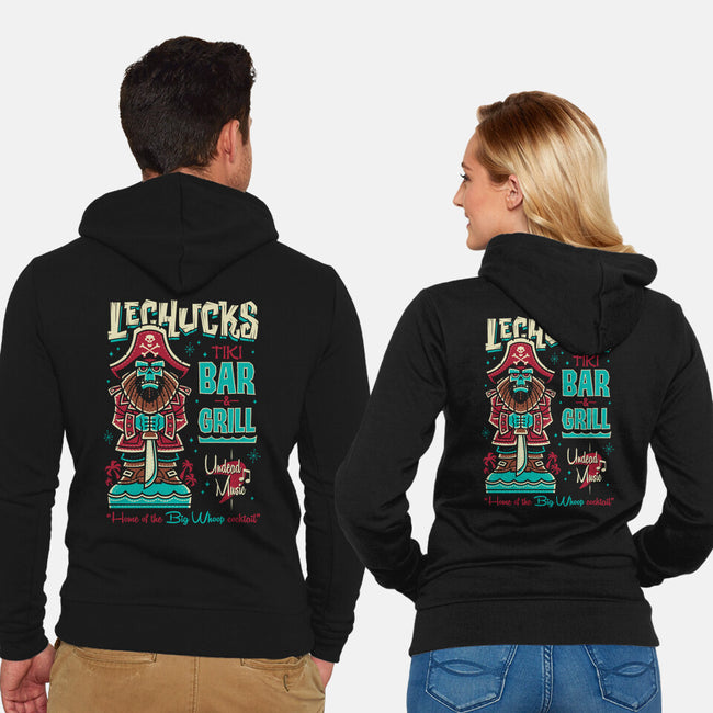 LeChucks Tiki Bar-unisex zip-up sweatshirt-Nemons