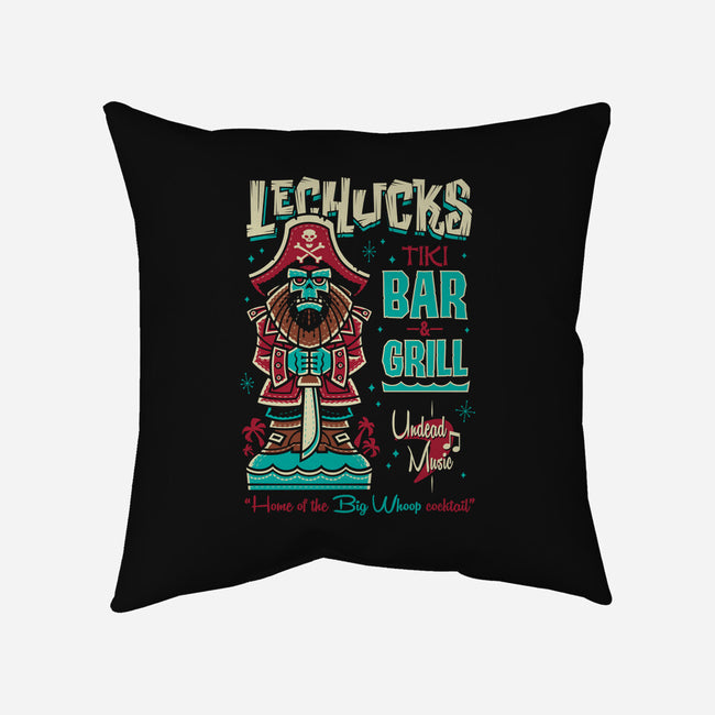 LeChucks Tiki Bar-none removable cover w insert throw pillow-Nemons