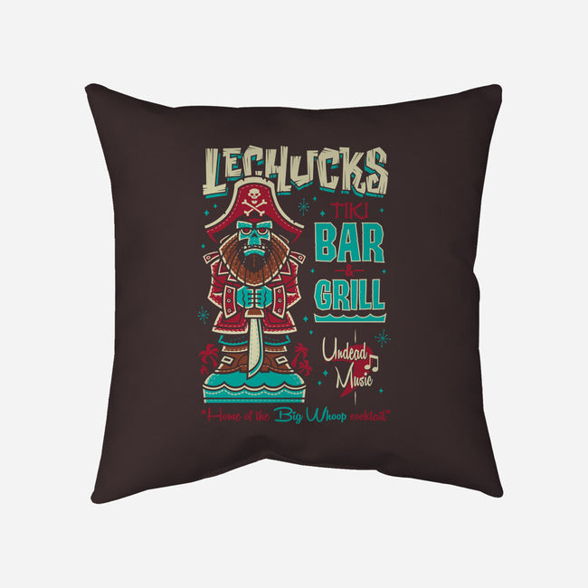 LeChucks Tiki Bar-none removable cover w insert throw pillow-Nemons