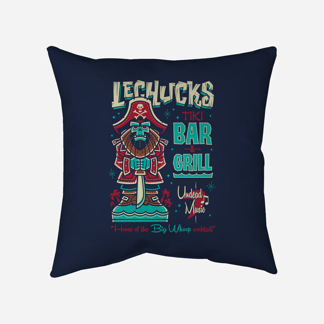 LeChucks Tiki Bar-none removable cover w insert throw pillow-Nemons
