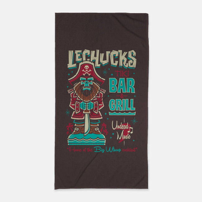 LeChucks Tiki Bar-none beach towel-Nemons