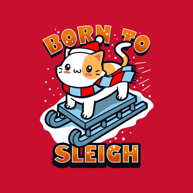 Born To Sleigh-none polyester shower curtain-Boggs Nicolas