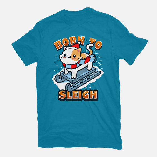 Born To Sleigh-womens fitted tee-Boggs Nicolas