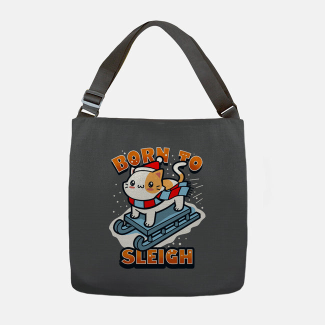 Born To Sleigh-none adjustable tote bag-Boggs Nicolas