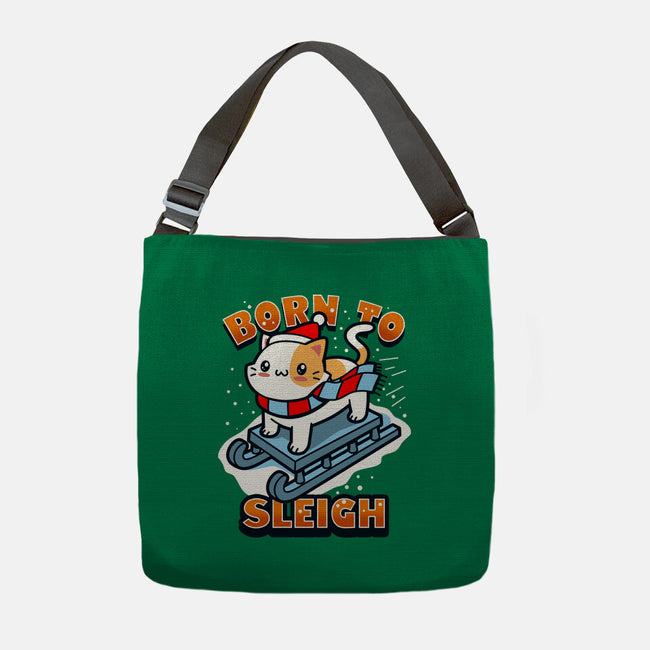 Born To Sleigh-none adjustable tote bag-Boggs Nicolas