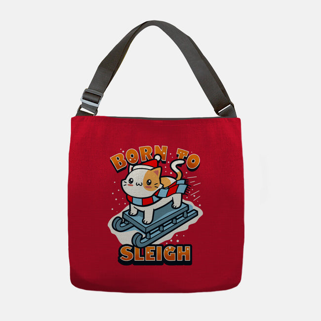 Born To Sleigh-none adjustable tote bag-Boggs Nicolas