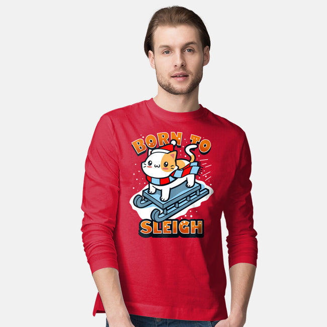 Born To Sleigh-mens long sleeved tee-Boggs Nicolas