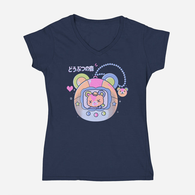 Little Game-womens v-neck tee-Douglasstencil