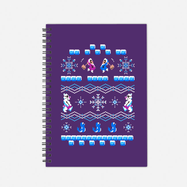Ice Climber Winter Sweater-none dot grid notebook-katiestack.art