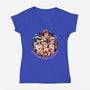 Christmas Princesses-womens v-neck tee-momma_gorilla