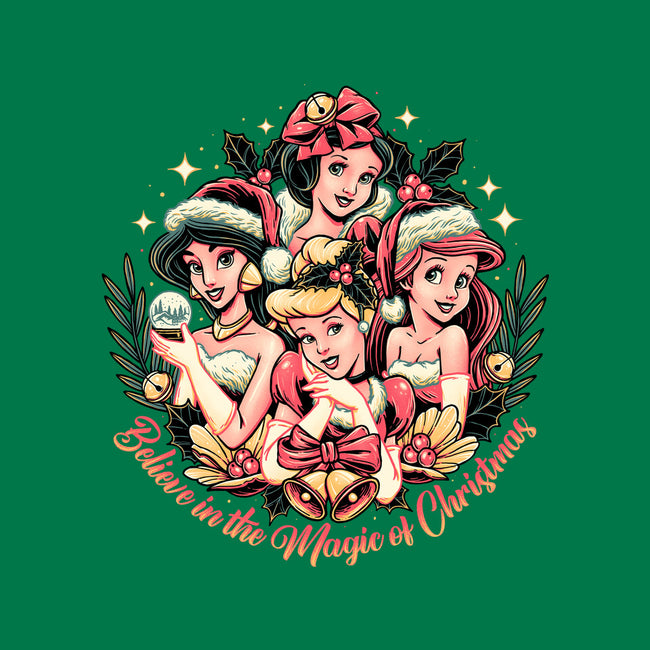 Christmas Princesses-none removable cover w insert throw pillow-momma_gorilla