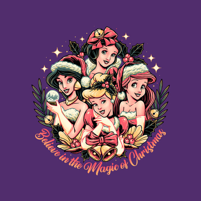 Christmas Princesses-none stretched canvas-momma_gorilla