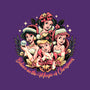 Christmas Princesses-none removable cover w insert throw pillow-momma_gorilla