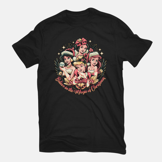 Christmas Princesses-womens basic tee-momma_gorilla