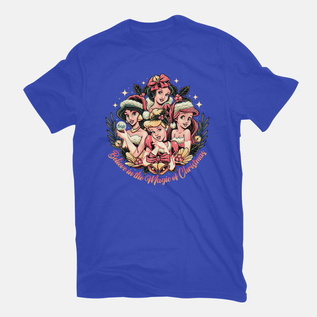Christmas Princesses-womens basic tee-momma_gorilla
