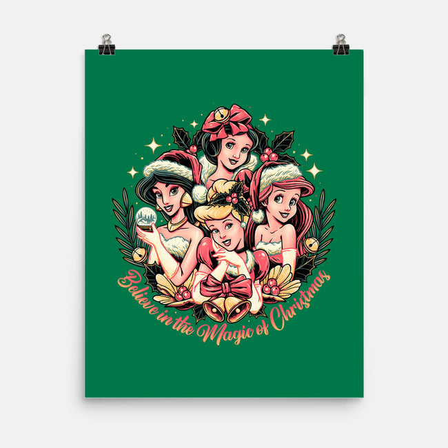 Christmas Princesses-none matte poster-momma_gorilla