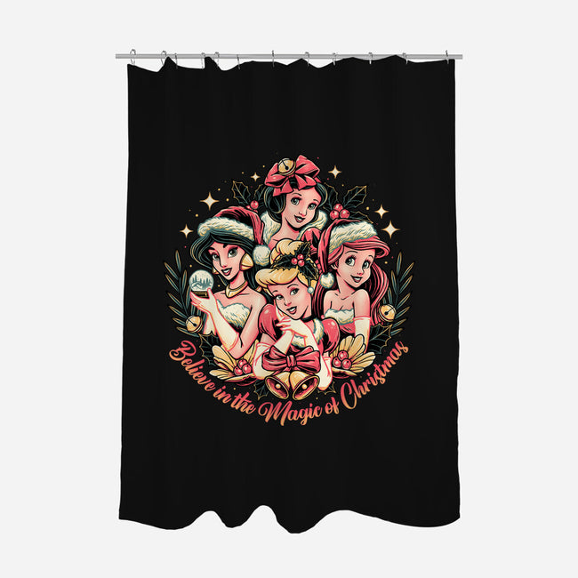 Christmas Princesses-none polyester shower curtain-momma_gorilla