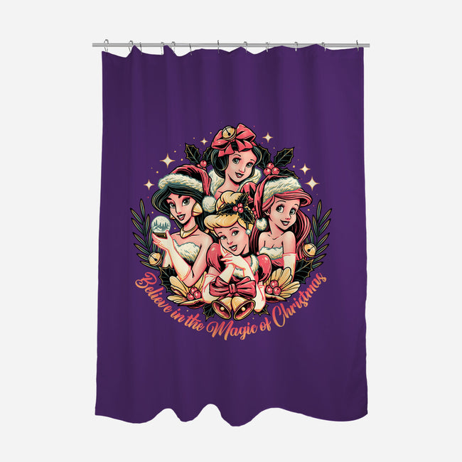 Christmas Princesses-none polyester shower curtain-momma_gorilla