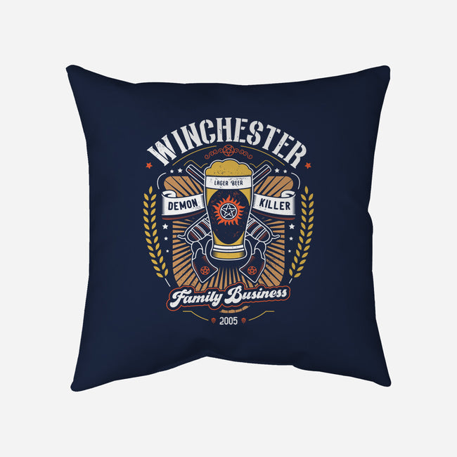 Beer And Demons-none removable cover w insert throw pillow-Logozaste