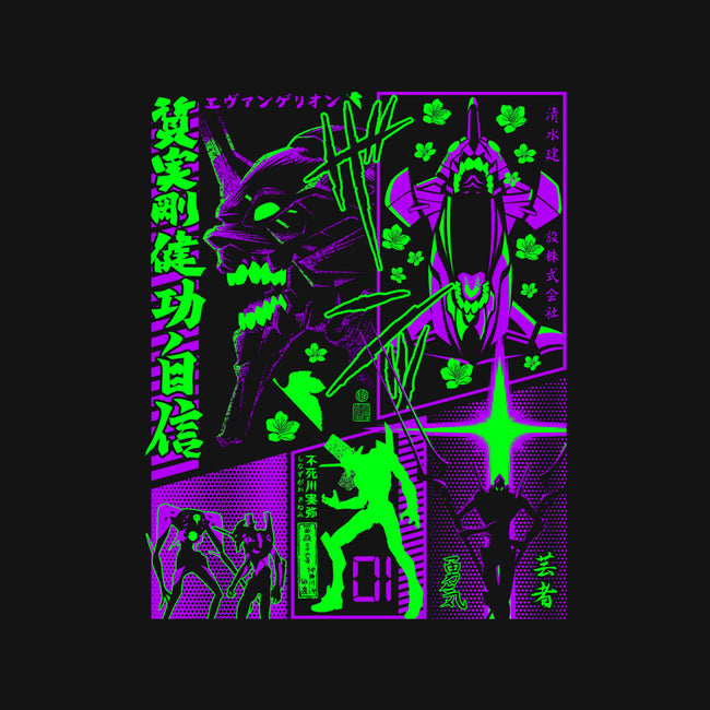 Neon Manga-none drawstring bag-albertocubatas