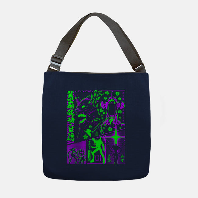 Neon Manga-none adjustable tote bag-albertocubatas