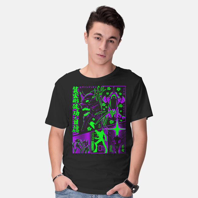 Neon Manga-mens basic tee-albertocubatas