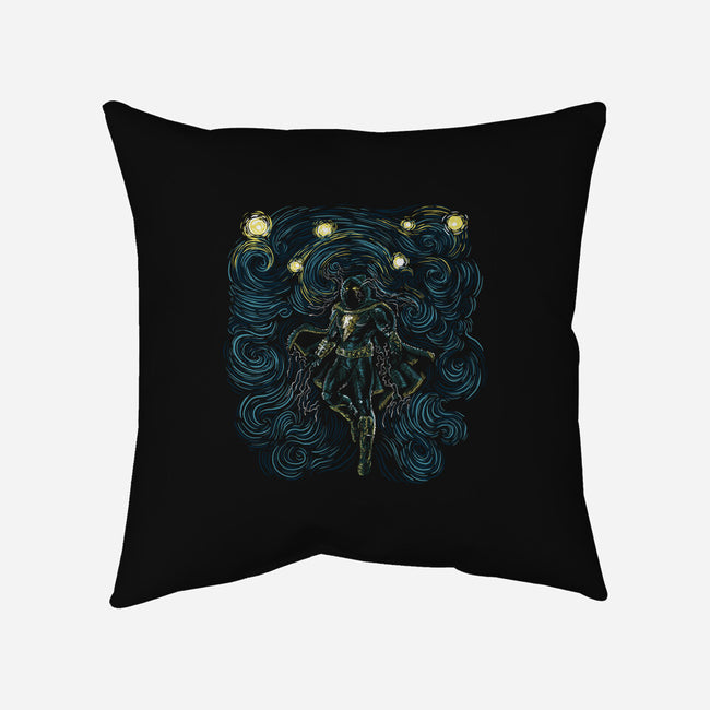 Starry Adam-none removable cover throw pillow-zascanauta