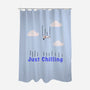 Just Chilling-none polyester shower curtain-Bucko
