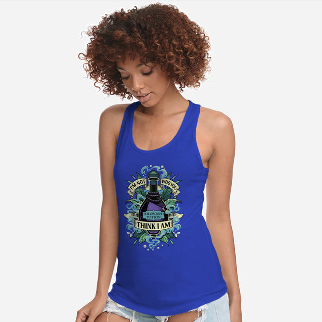 Not Who You Think I Am-womens racerback tank-Snouleaf