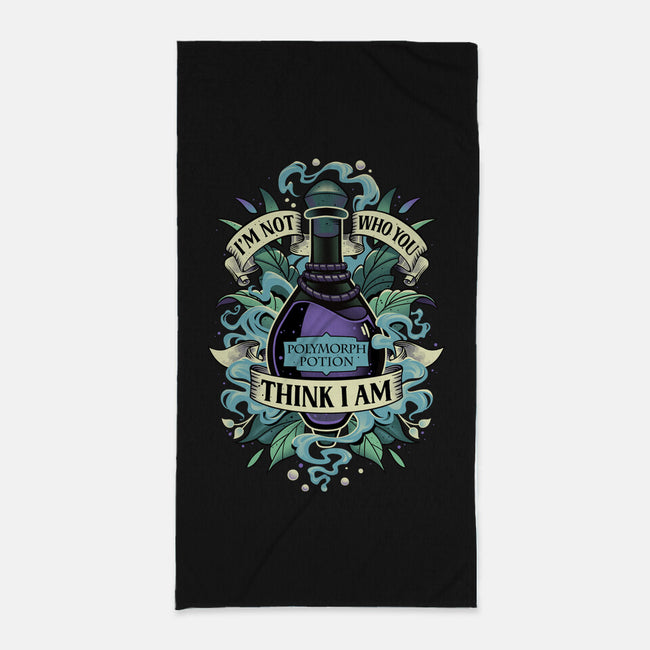 Not Who You Think I Am-none beach towel-Snouleaf