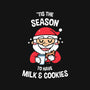 Tis The Season For Milk And Cookies-womens off shoulder sweatshirt-krisren28