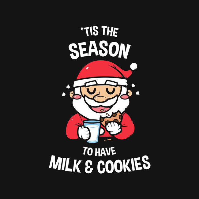 Tis The Season For Milk And Cookies-baby basic onesie-krisren28