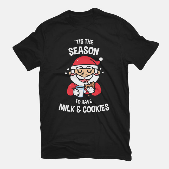 Tis The Season For Milk And Cookies-unisex basic tee-krisren28