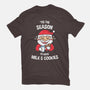 Tis The Season For Milk And Cookies-womens basic tee-krisren28