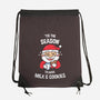 Tis The Season For Milk And Cookies-none drawstring bag-krisren28