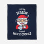 Tis The Season For Milk And Cookies-none fleece blanket-krisren28