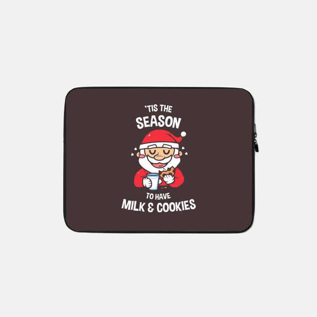 Tis The Season For Milk And Cookies-none zippered laptop sleeve-krisren28